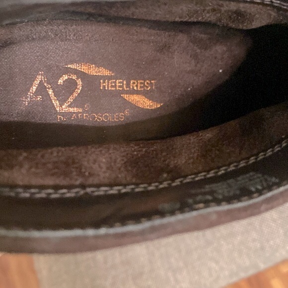 A2 by Aerosols brown suede ankle boots, size 8 1/2M. - Picture 10 of 11